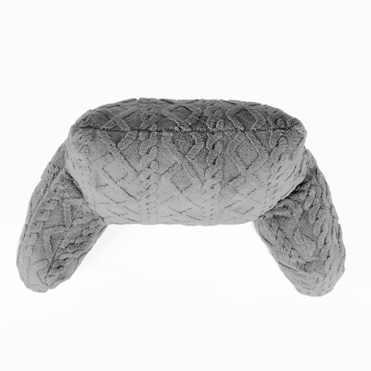 OHS Cable Knit Cuddle Cushion - Grey>