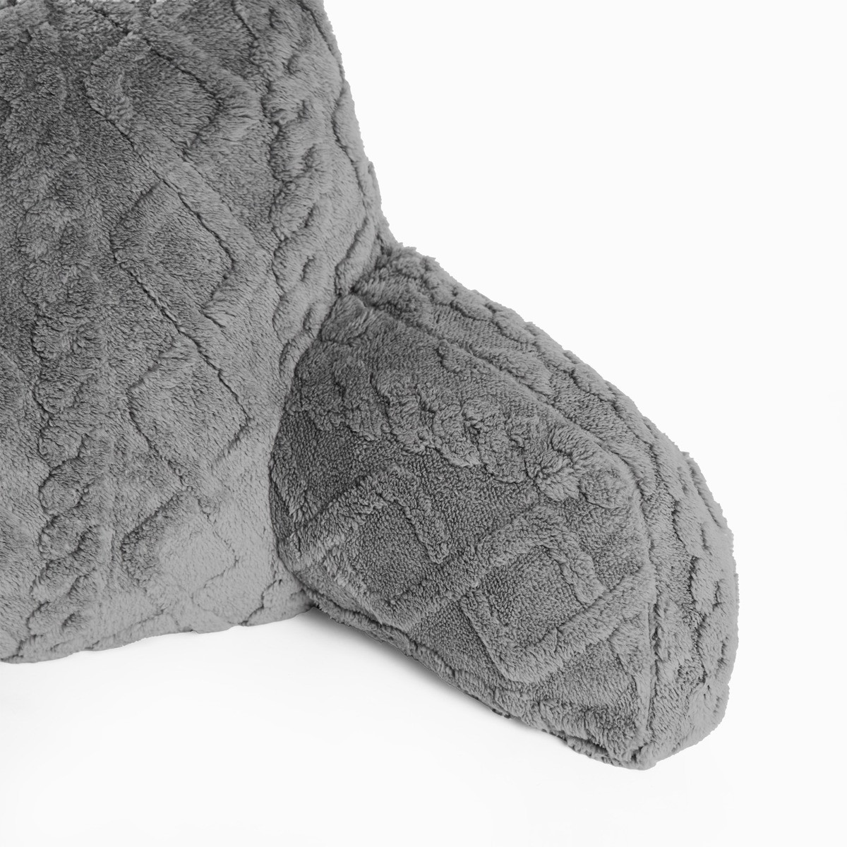 OHS Cable Knit Cuddle Cushion - Grey>