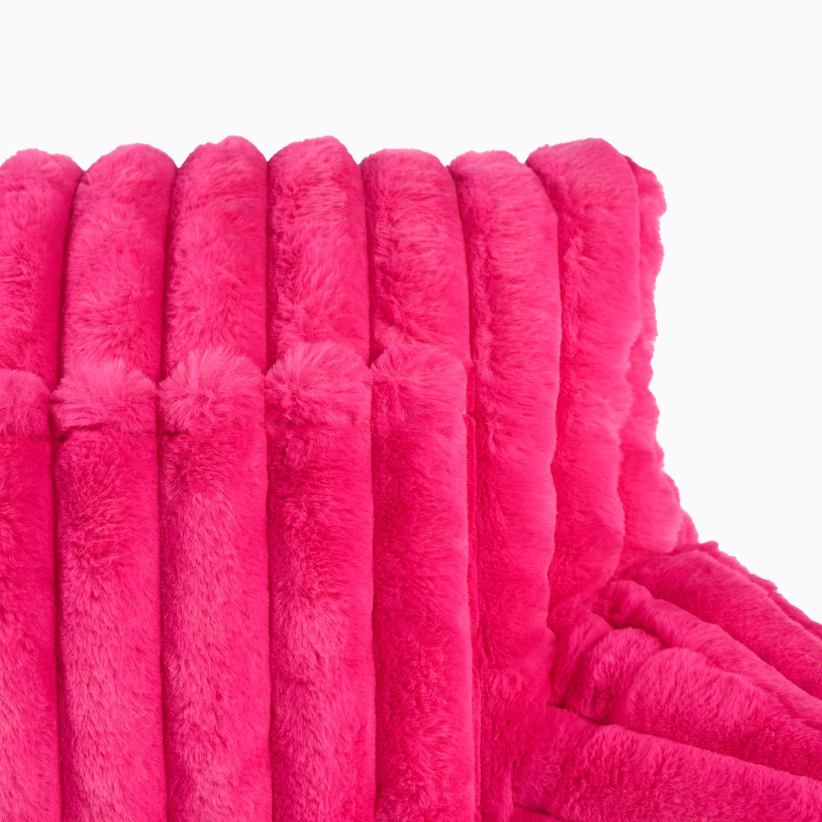 OHS Ribbed Faux Fur Cuddle Cushion with Heatable Pocket - Pink>