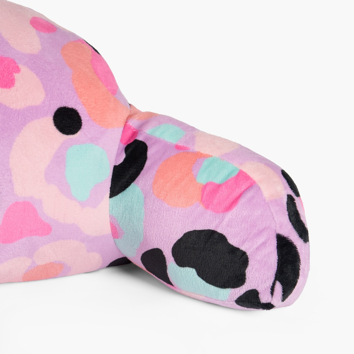OHS Kids Leopard Fleece Cuddle Cushion - Lilac>