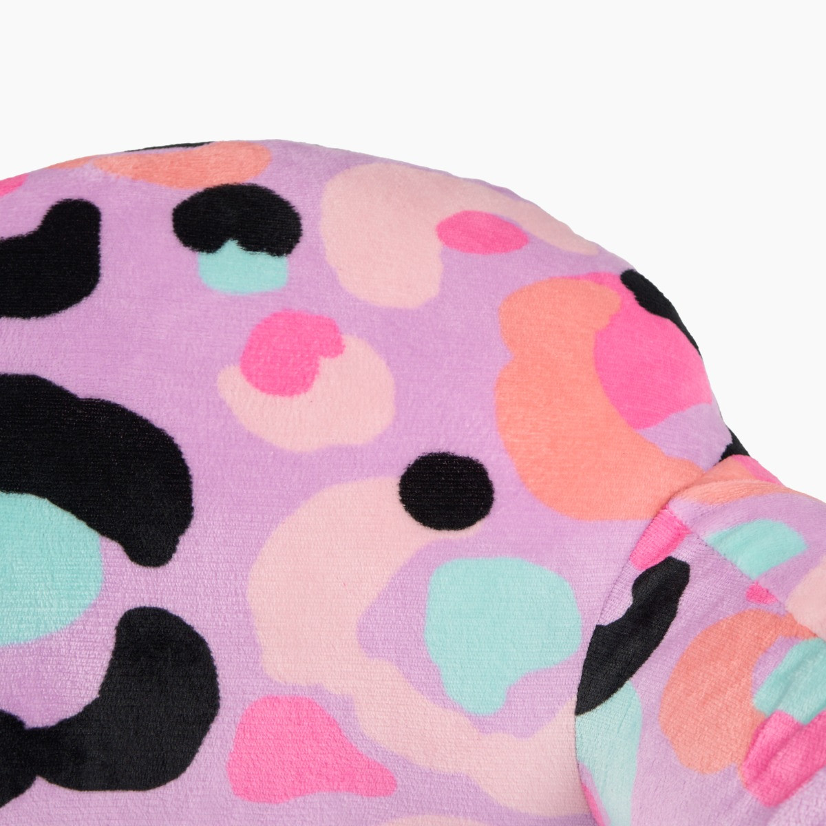 OHS Kids Leopard Fleece Cuddle Cushion - Lilac>
