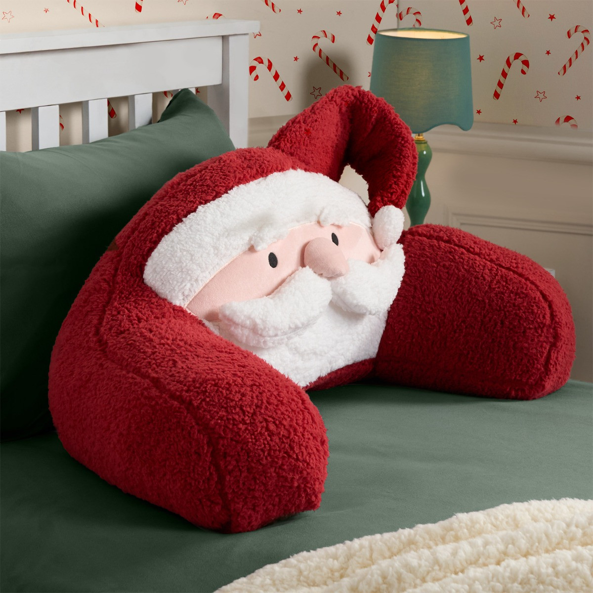 OHS Santa Cuddle Cushion - Red>