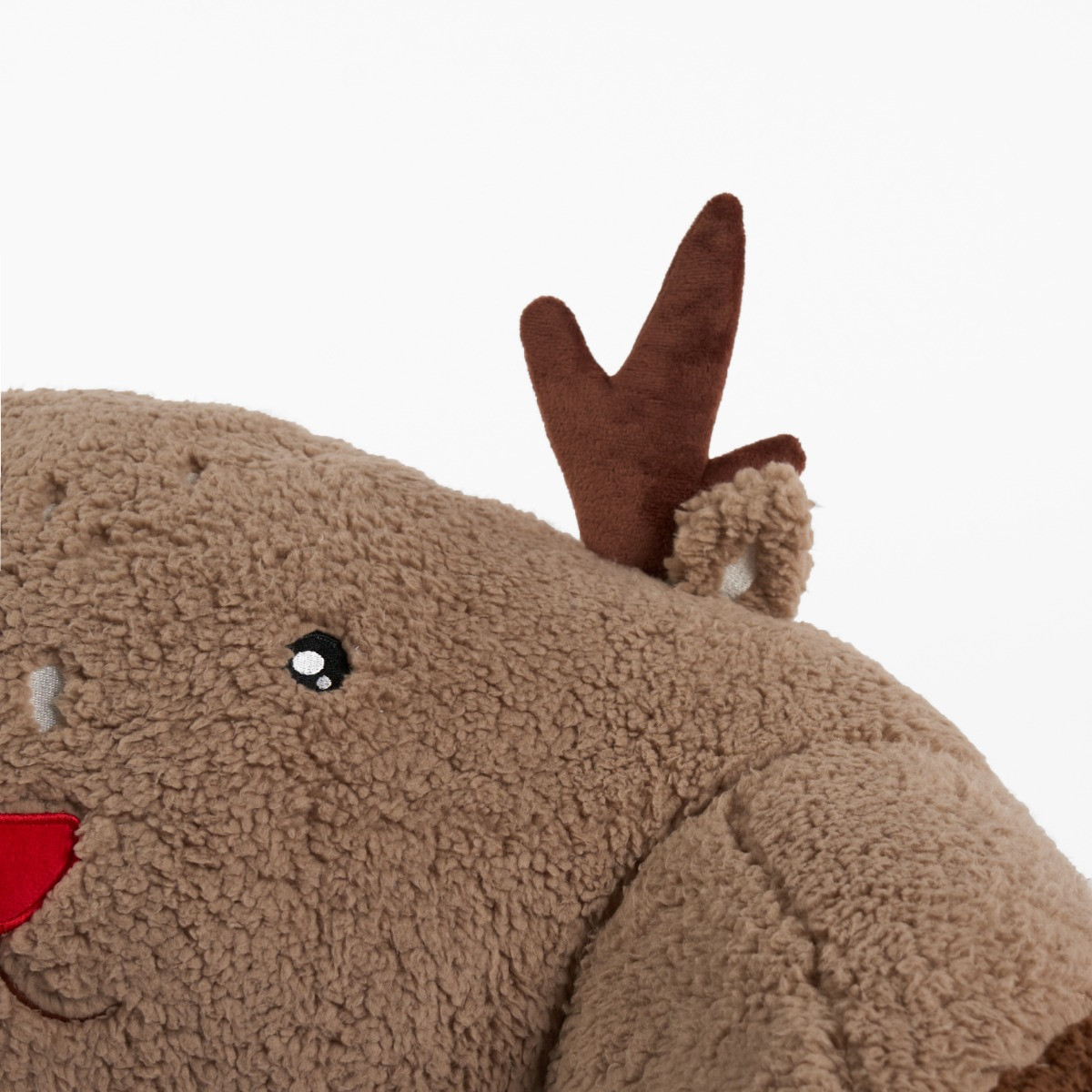 OHS Reindeer Cuddle Cushion - Brown>