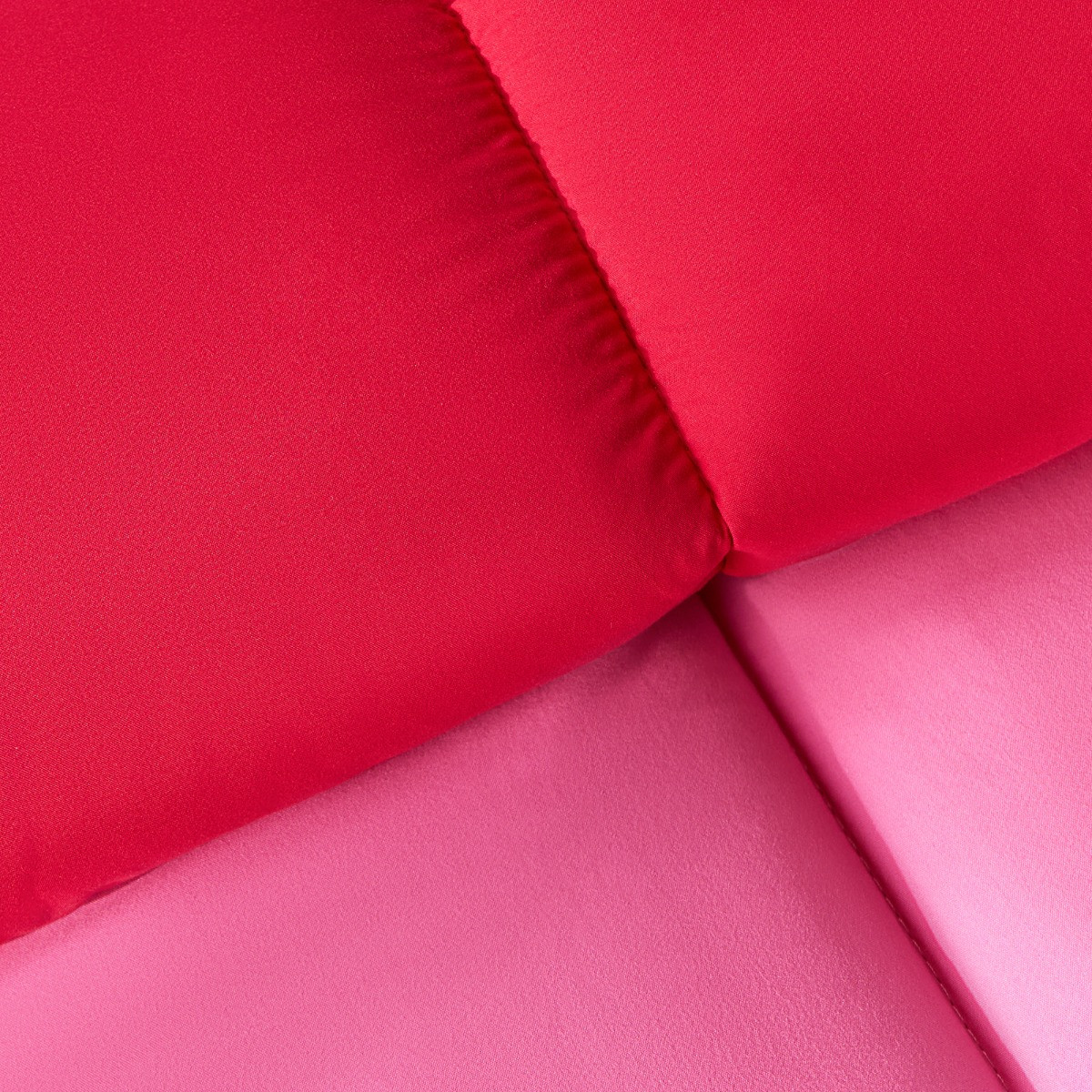 OHS Coverless 10.5 Tog Reversible Duvet Set, Hot Pink/Red - Double>
