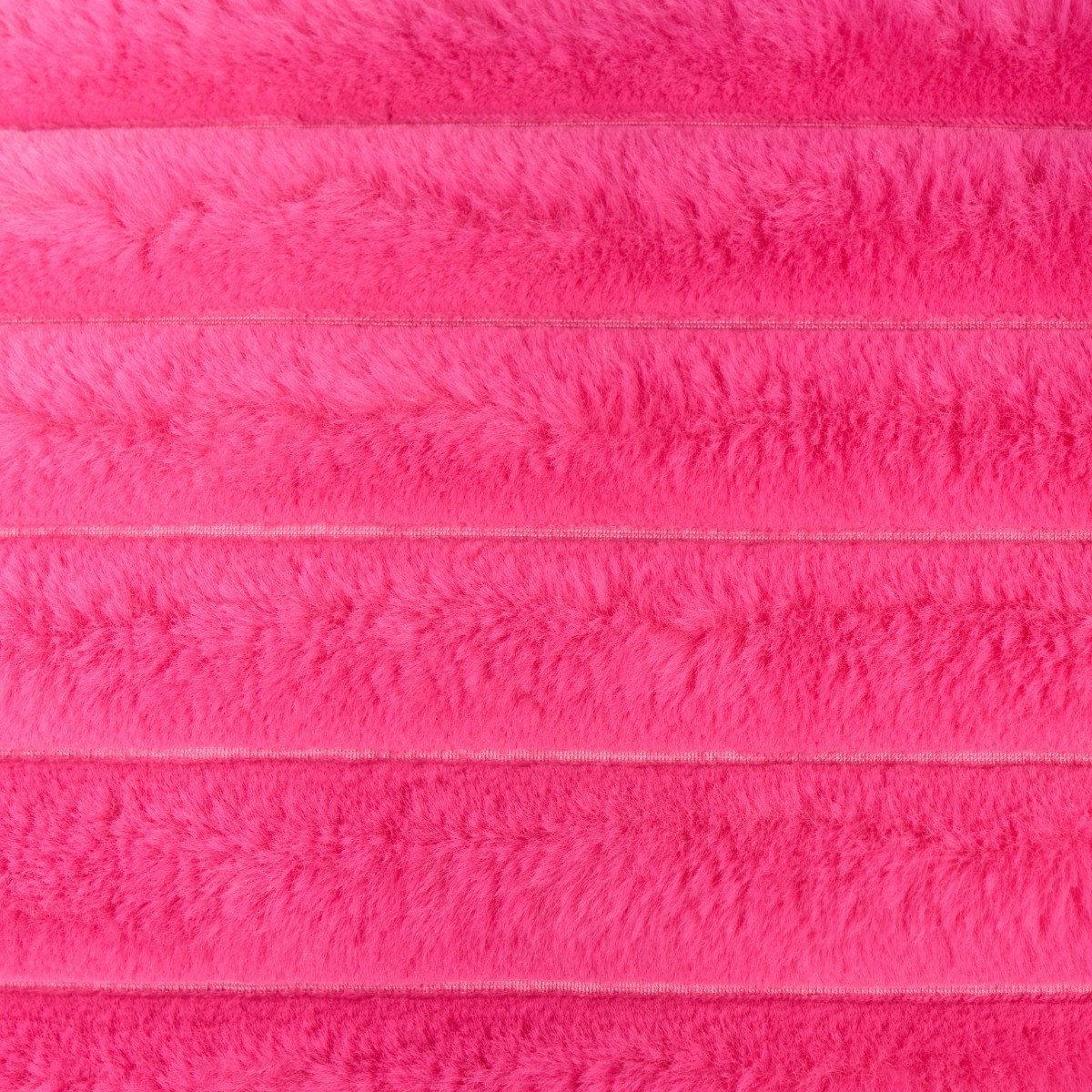 OHS Ribbed Faux Fur Bolster Pillow - Pink>