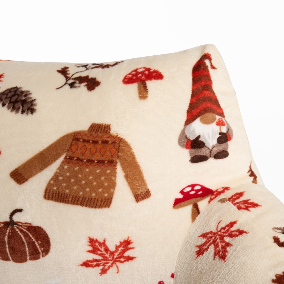 OHS Autumn Novelty Cuddle Cushion - Natural >