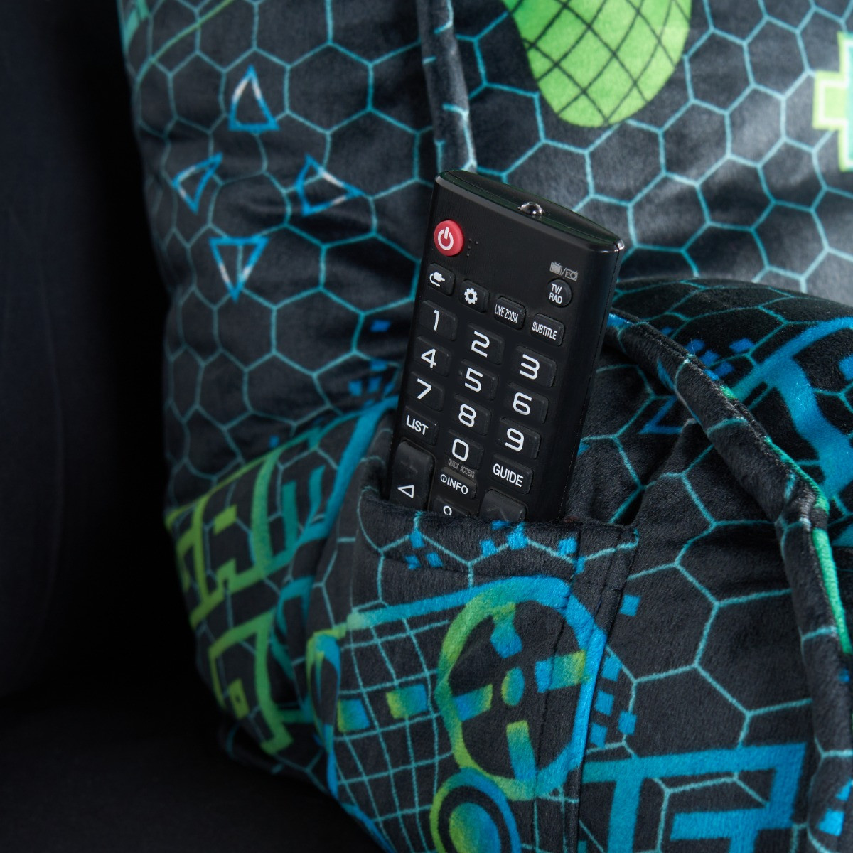 OHS Gaming Cuddle Cushion with Head Rest - Navy>