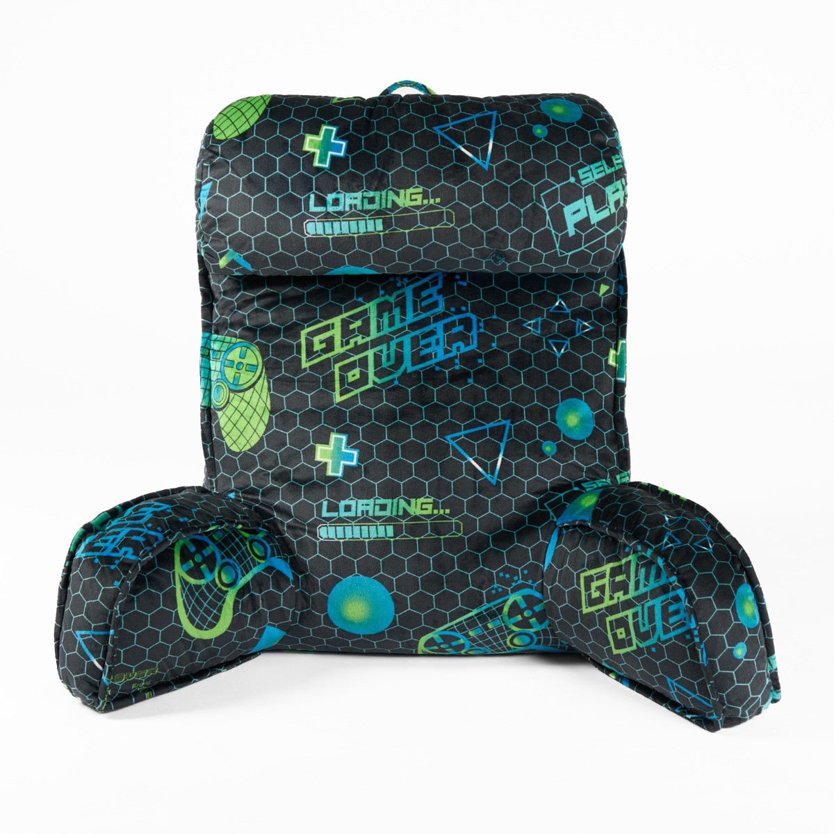 OHS Gaming Cuddle Cushion with Head Rest - Navy>