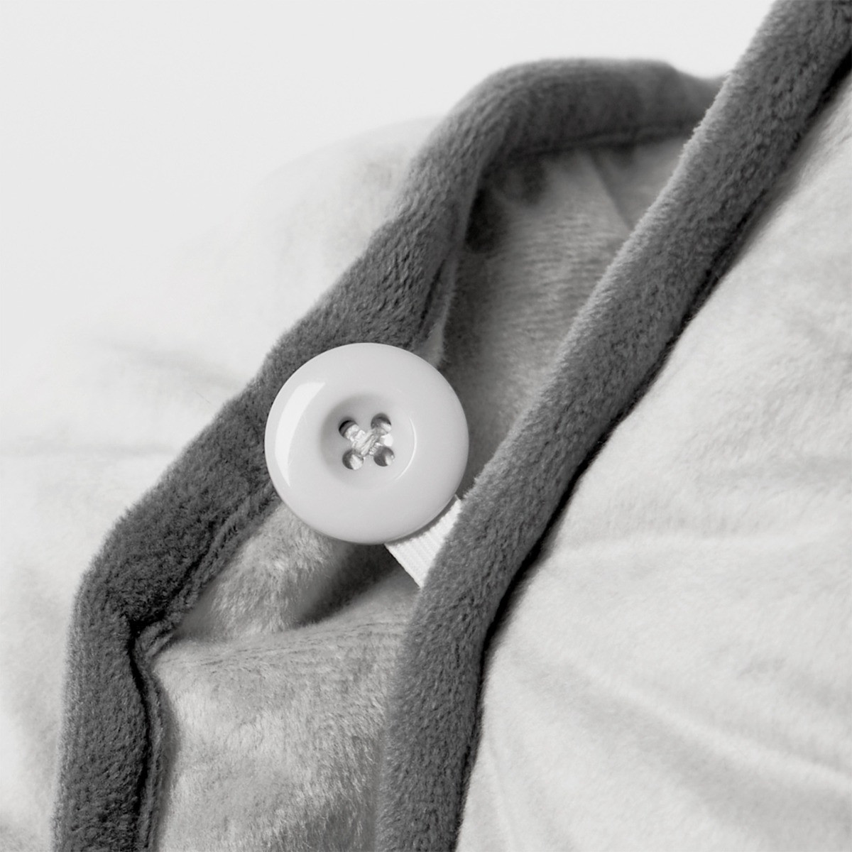 OHS Piped Edge Cuddle Cushion With Head Rest - Grey>