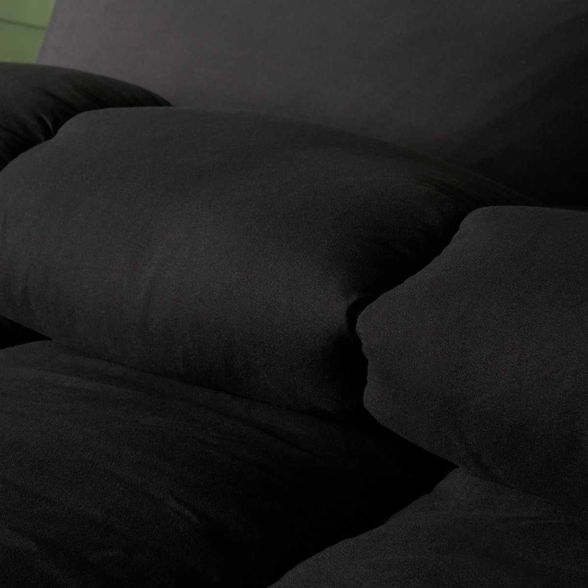 OHS Coverless 10.5 Tog Duvet Set, Black - King>