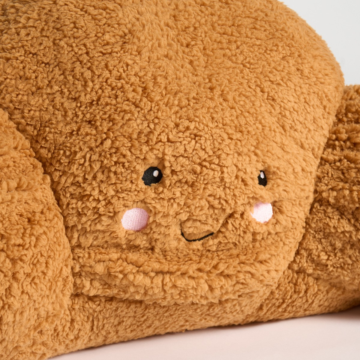 OHS Croissant Cuddle Cushion - Brown>