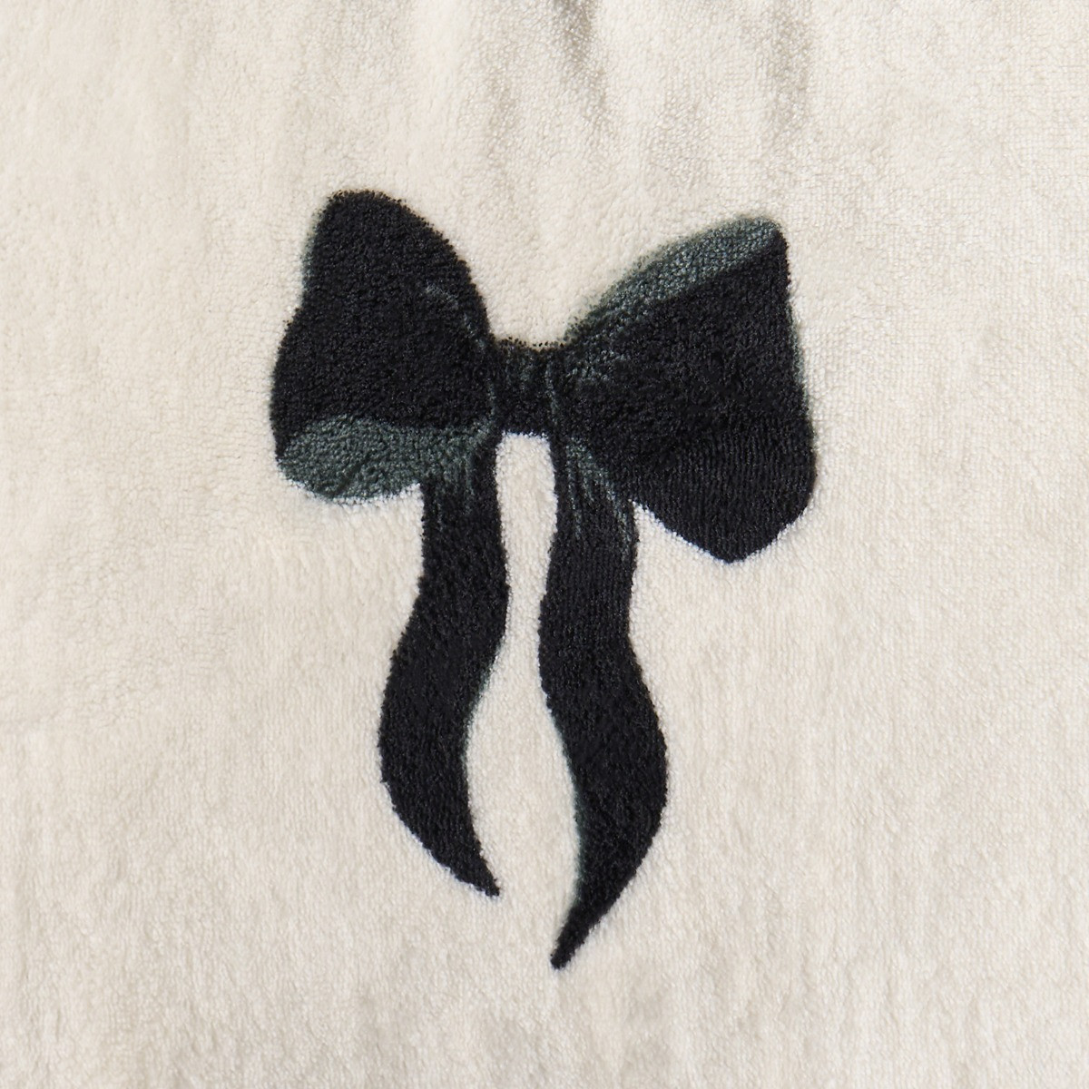 OHS Bow Print Cuddle Cushion - Monochrome>