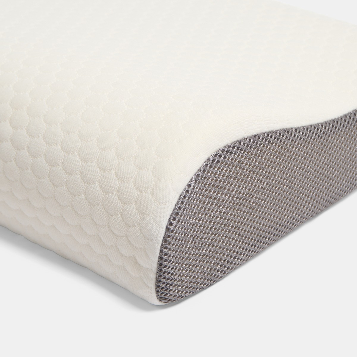 OHS Contour Memory Foam Pillow - White>