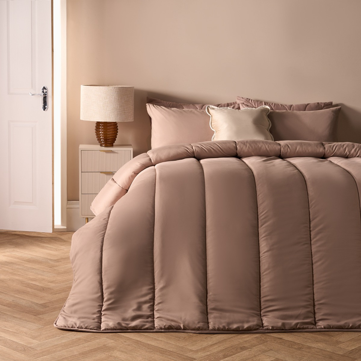 OHS Coverless 10.5 Tog Duvet Set - Natural>