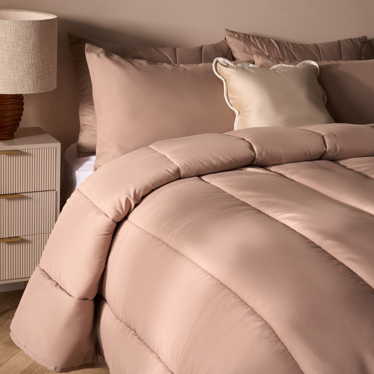 OHS Coverless 10.5 Tog Duvet Set, Natural - Double>