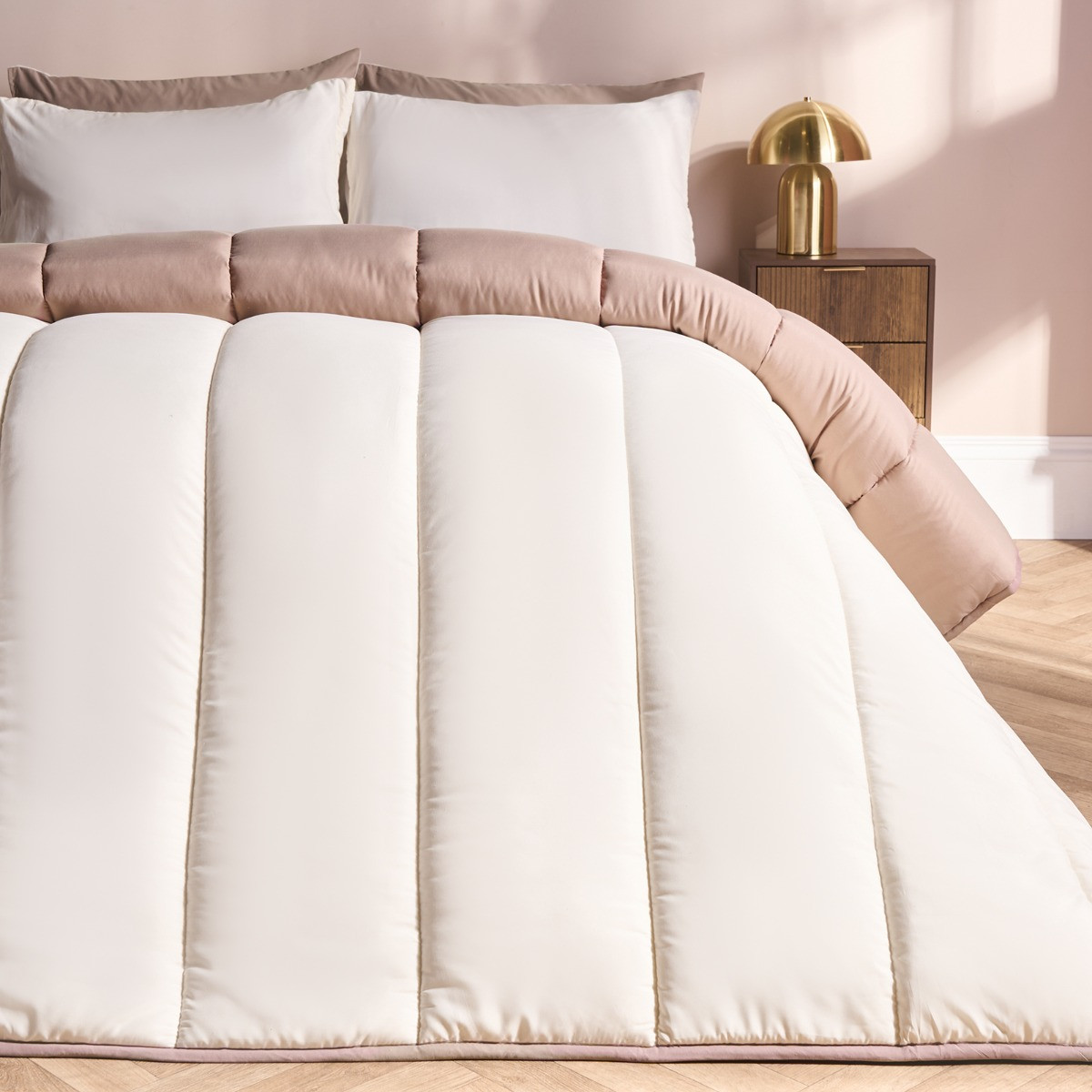 OHS Coverless 10.5 Tog Duvet Set - Ivory/Natural>