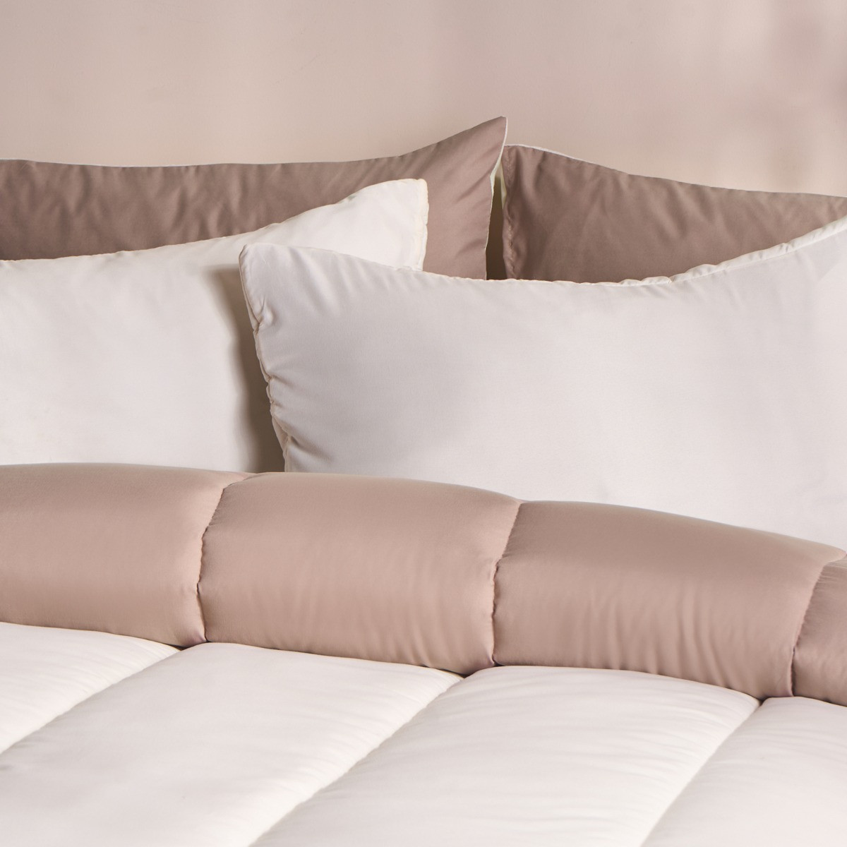 OHS Coverless 10.5 Tog Duvet Set - Ivory/Natural>