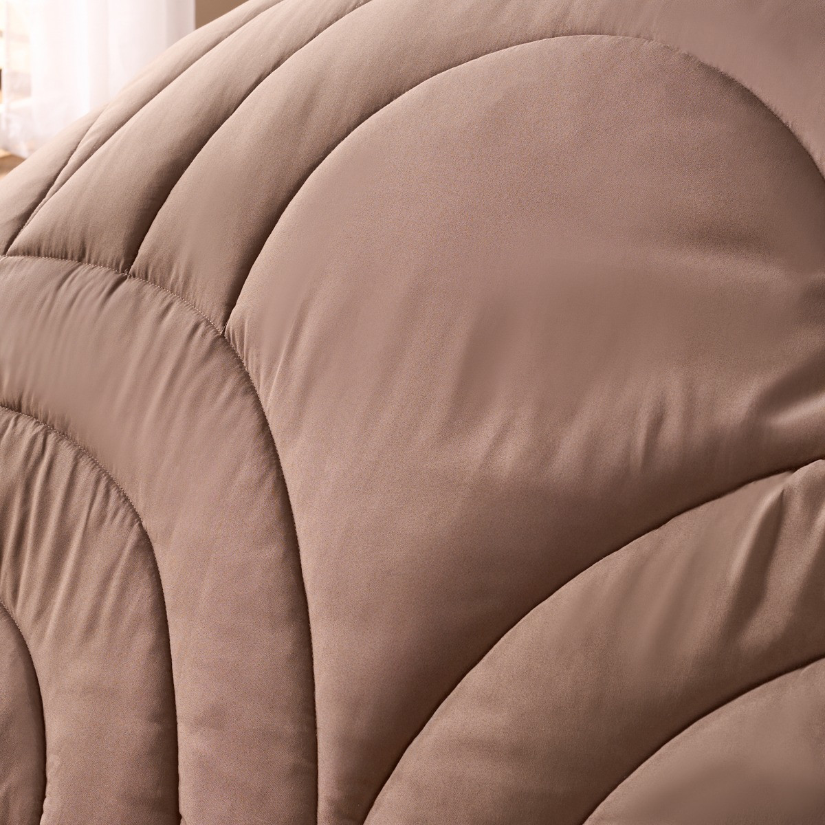 OHS Arches Quilted Coverless 7.5 Tog Duvet Set, Natural - King>