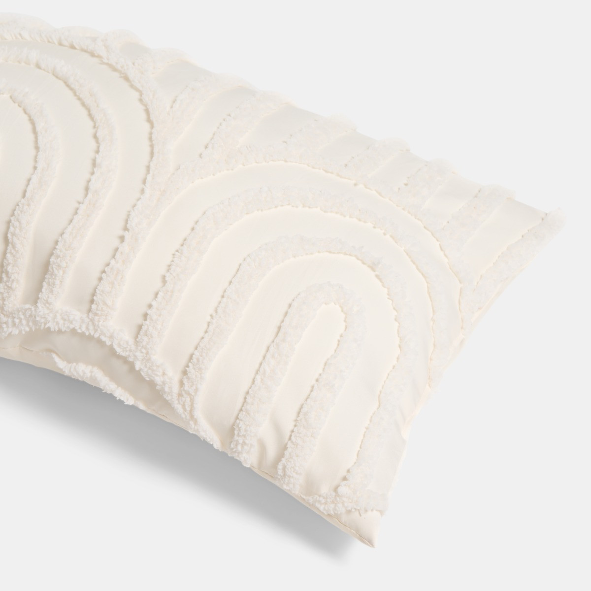 OHS Tufted Arches Bolster Pillow - Cream>
