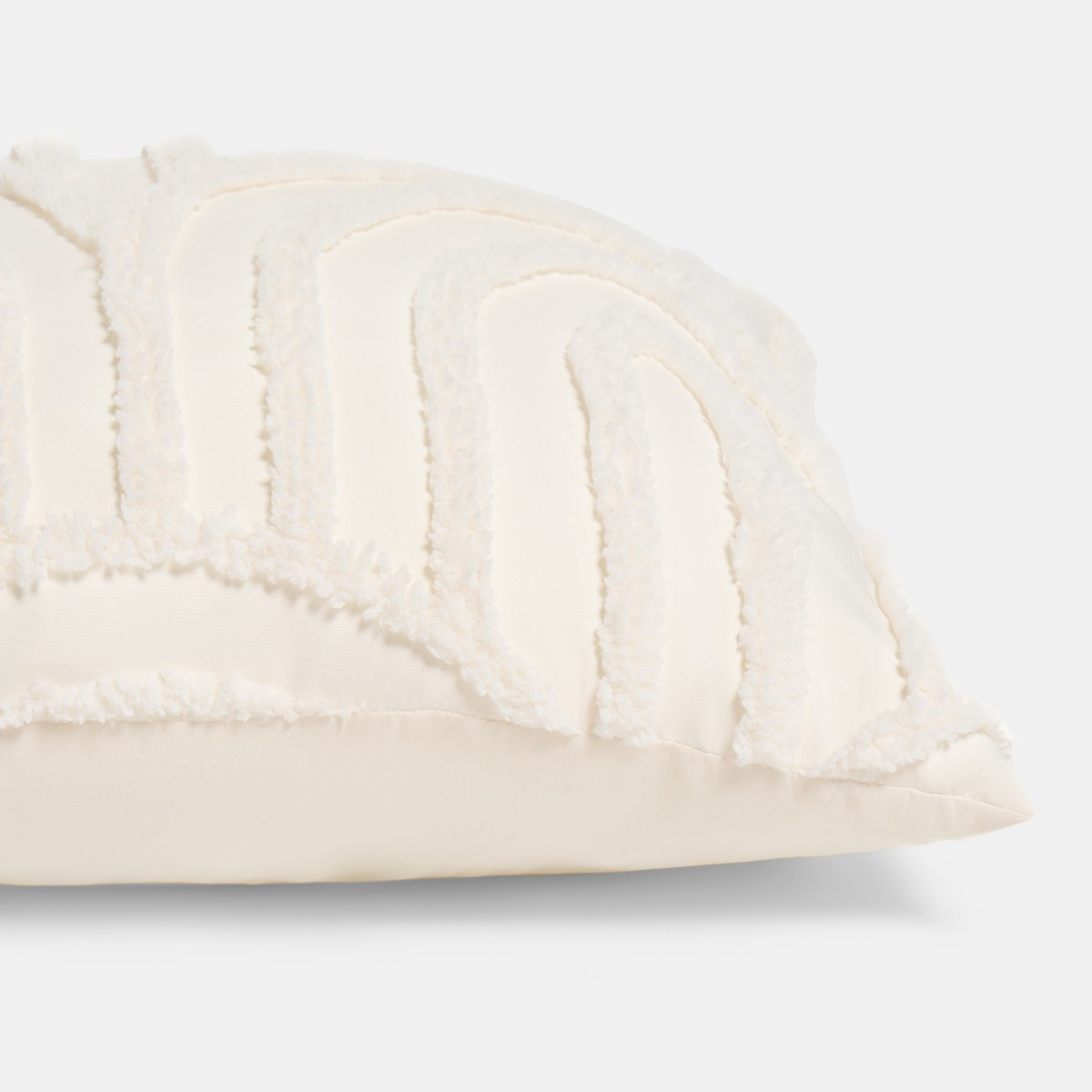 OHS Tufted Arches Bolster Pillow - Cream>