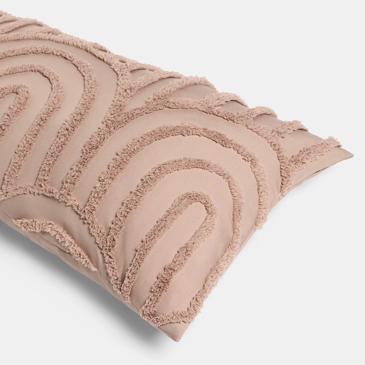 OHS Tufted Arches Bolster Pillow - Natural>
