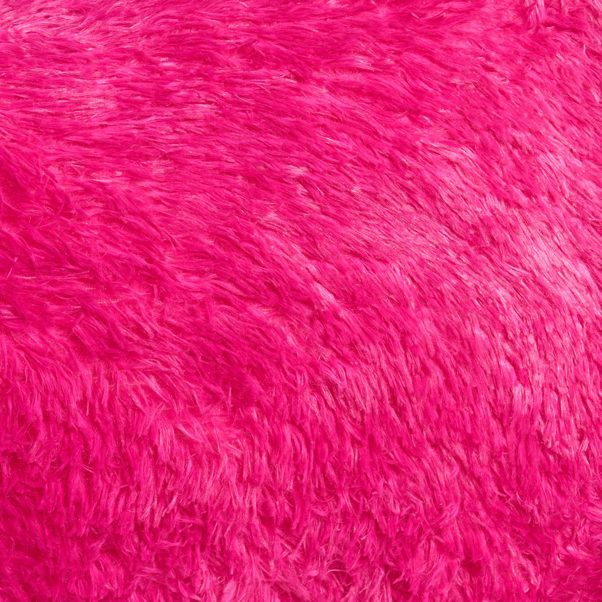 OHS Long Hair Cuddle Cushion - Hot Pink>