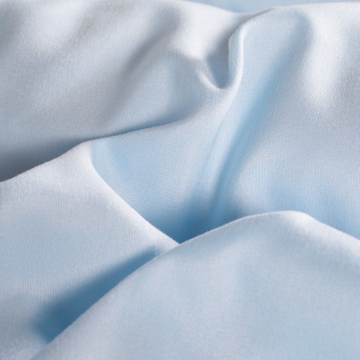 OHS Plain Duvet Cover Set, Light Blue - Double>