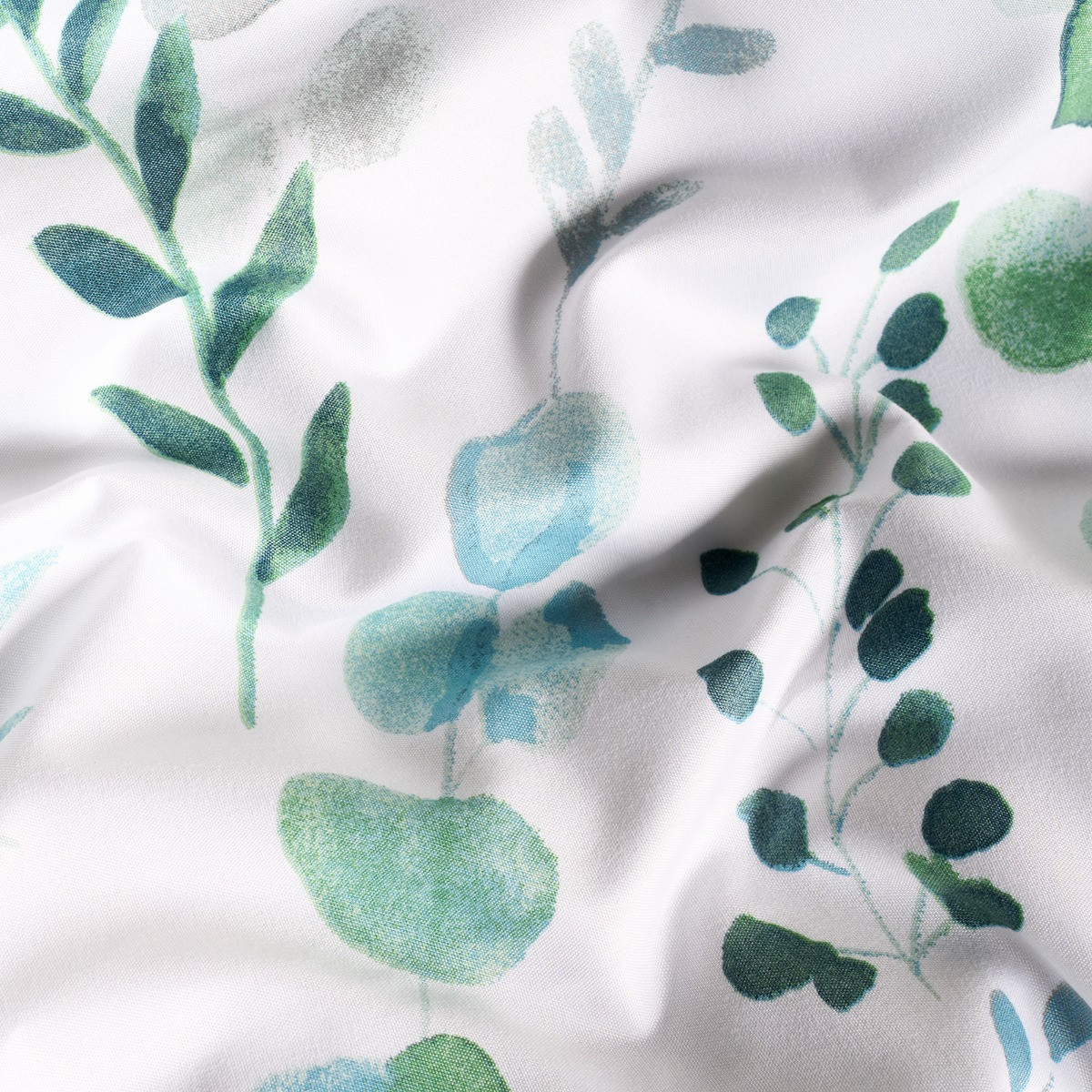 OHS Watercolour Floral Duvet Set, Green - Double>