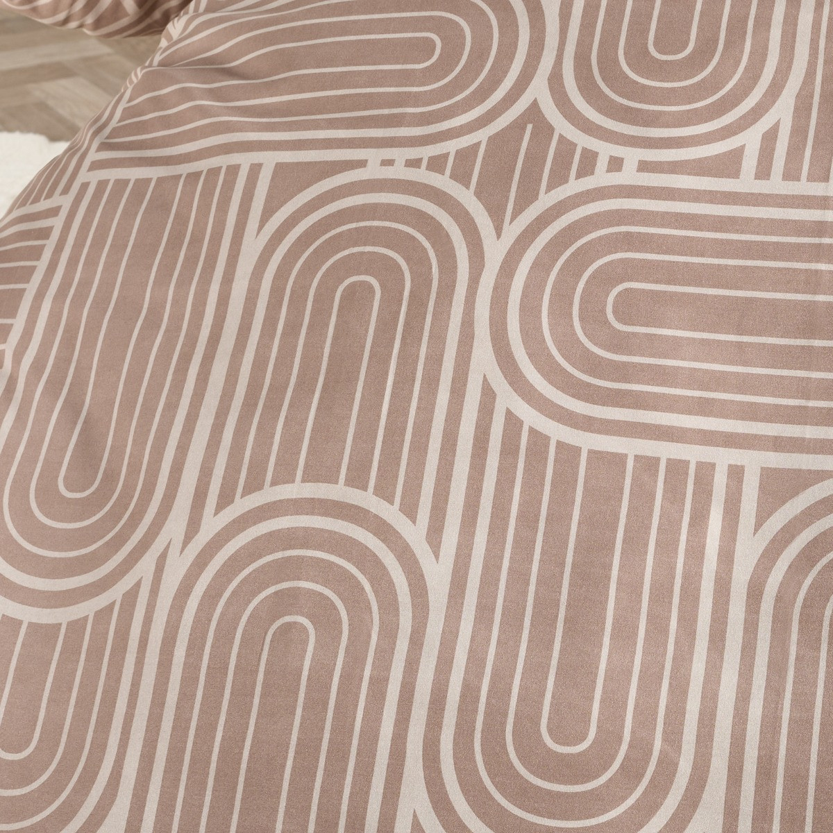 OHS Arches Print Duvet Set , Natural/Stone - King>