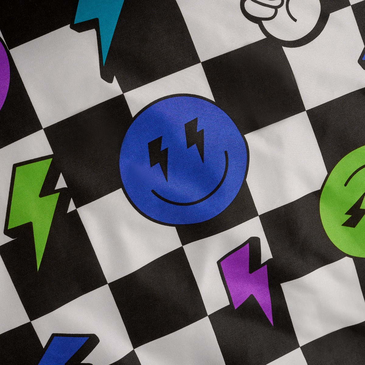 OHS Checkerboard Duvet Cover Set - Monochrome>