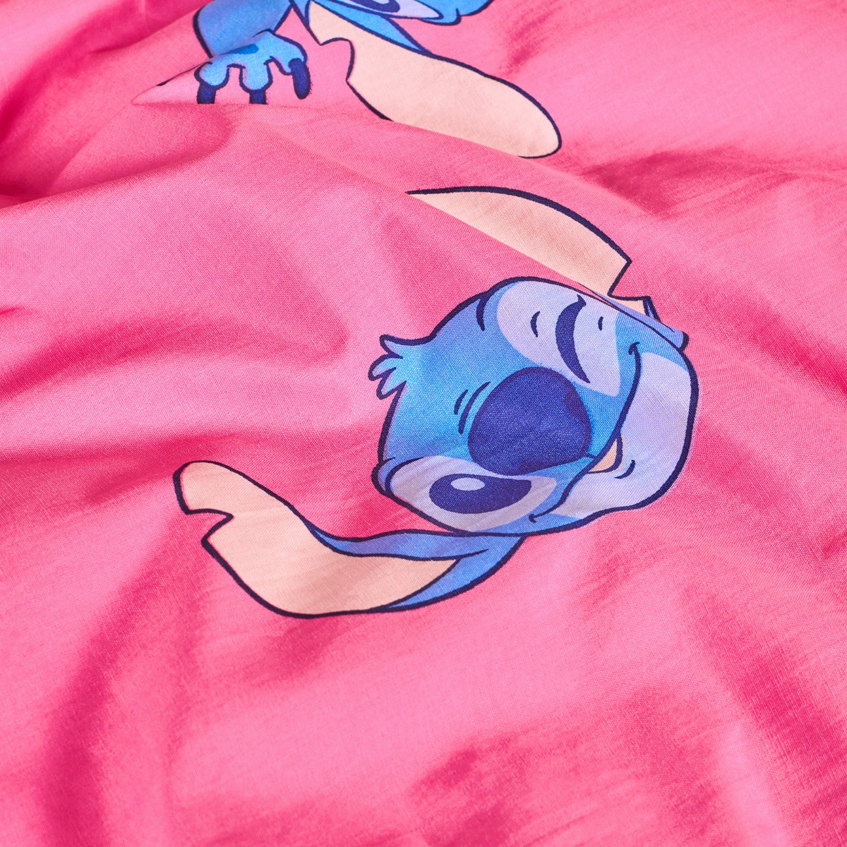 OHS Stitch Printed Duvet Cover Set, Pink - Single>