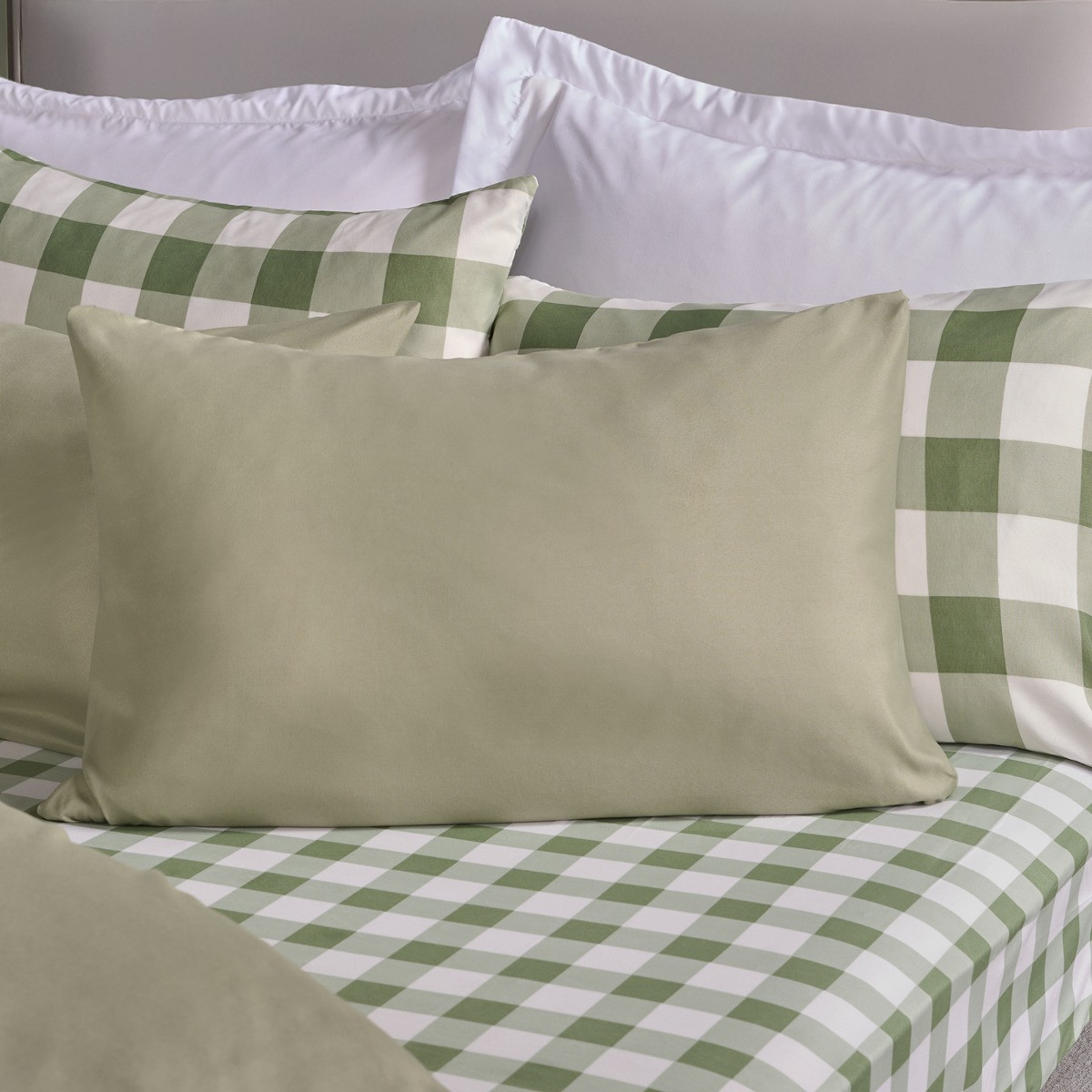 OHS 2 Pack Plain Dyed Housewife Pillowcases - Sage>