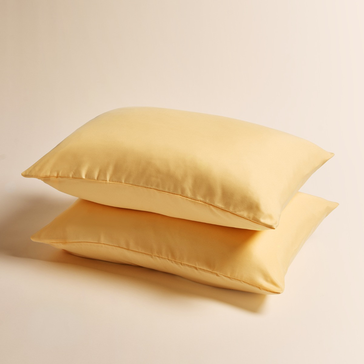 OHS 2 Pack Plain Dyed Housewife Pillowcases - Lemon>