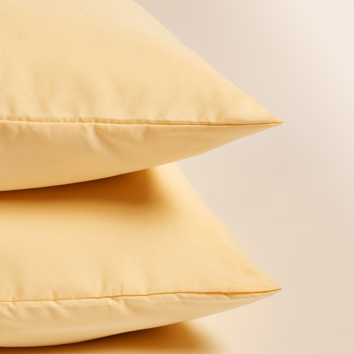 OHS 2 Pack Plain Dyed Housewife Pillowcases - Lemon>