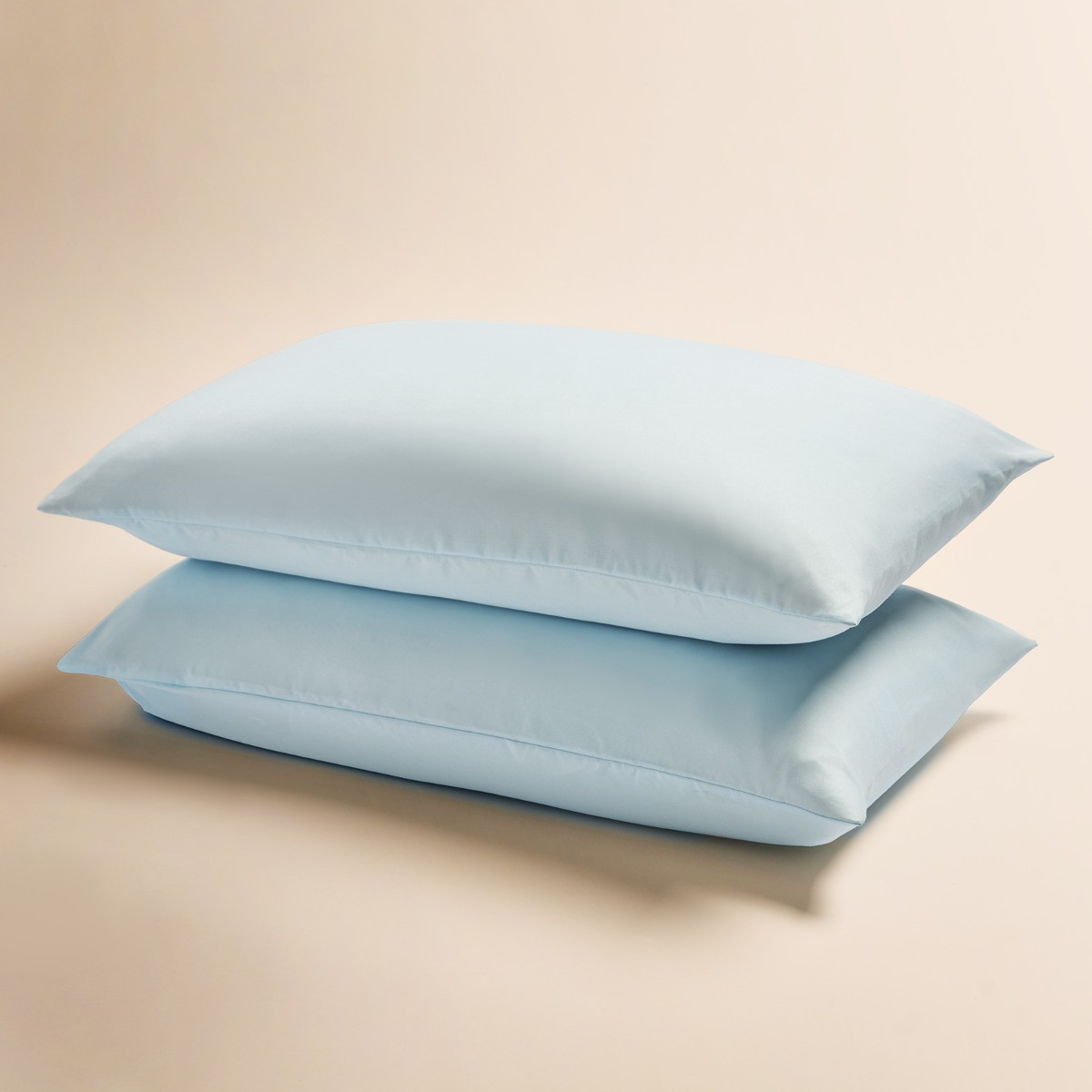OHS 2 Pack Plain Dyed Housewife Pillowcases - Light Blue>