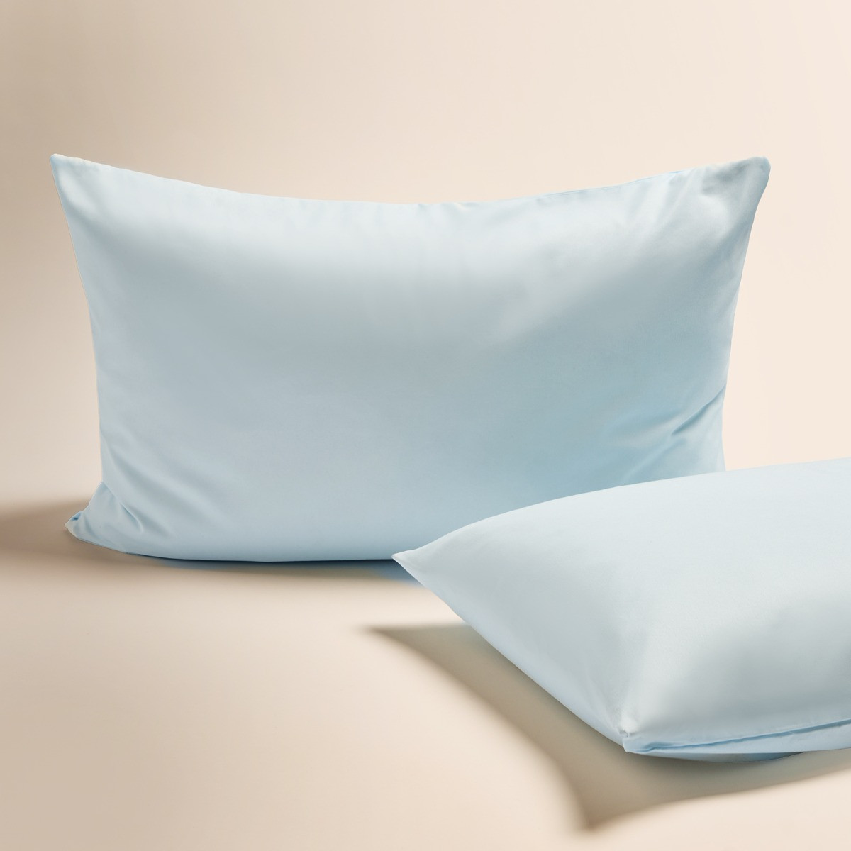 OHS 2 Pack Plain Dyed Housewife Pillowcases - Light Blue>