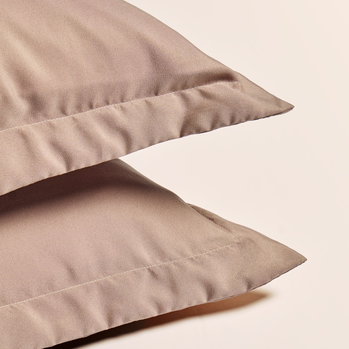 OHS Plain Dyed Oxford Pillowcases - Natural>