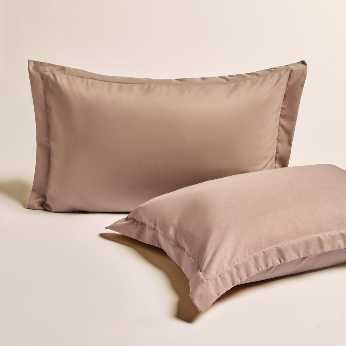 OHS Plain Dyed Oxford Pillowcases - Natural>