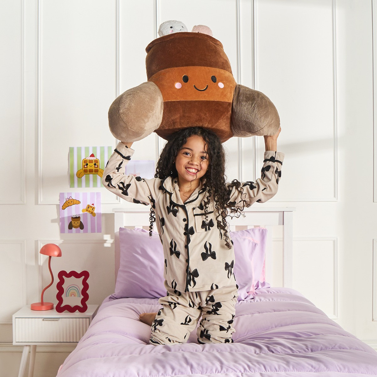 OHS Hot Chocolate Cuddle Cushion -  Brown>