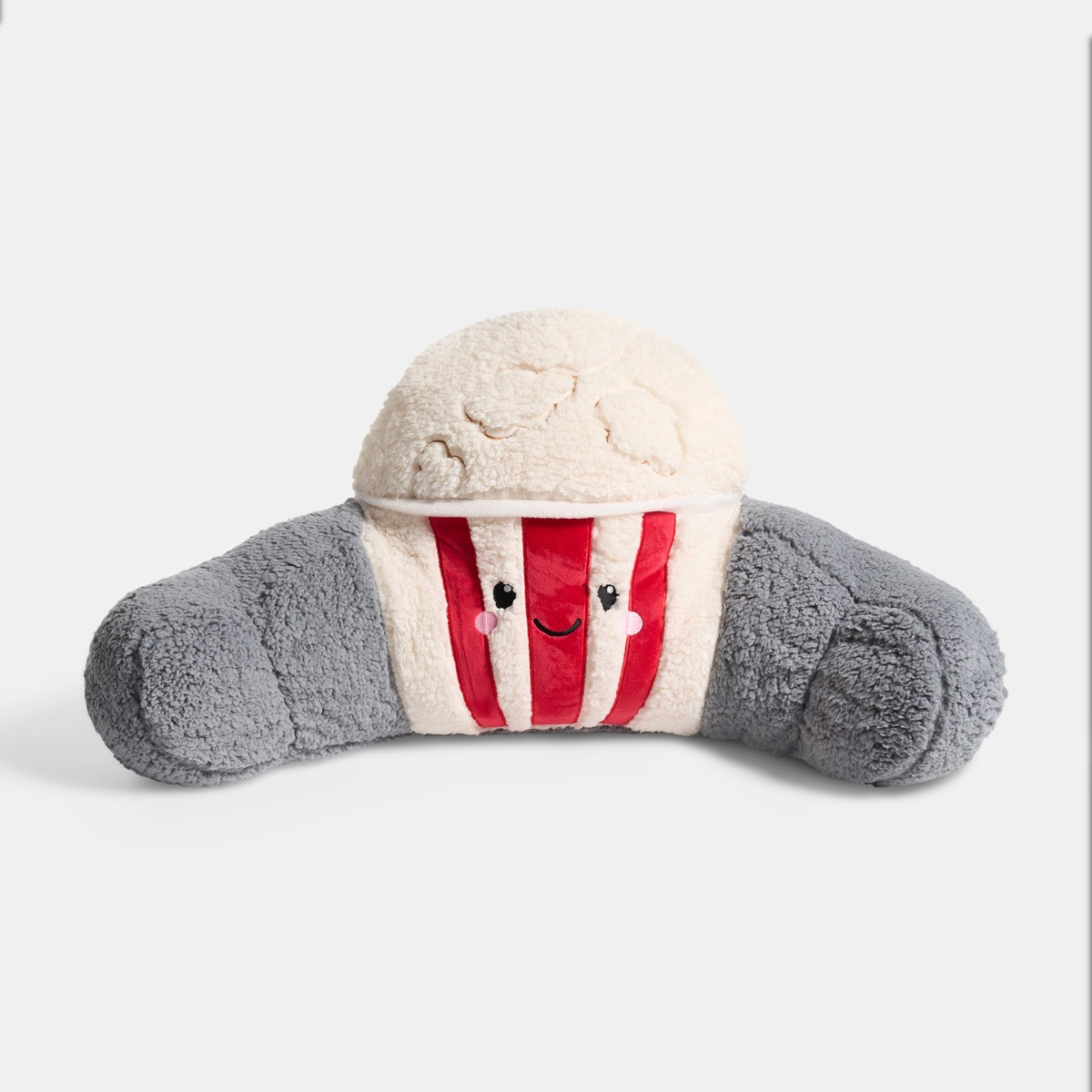 OHS Popcorn Cuddle Cushion - Cream/Red>
