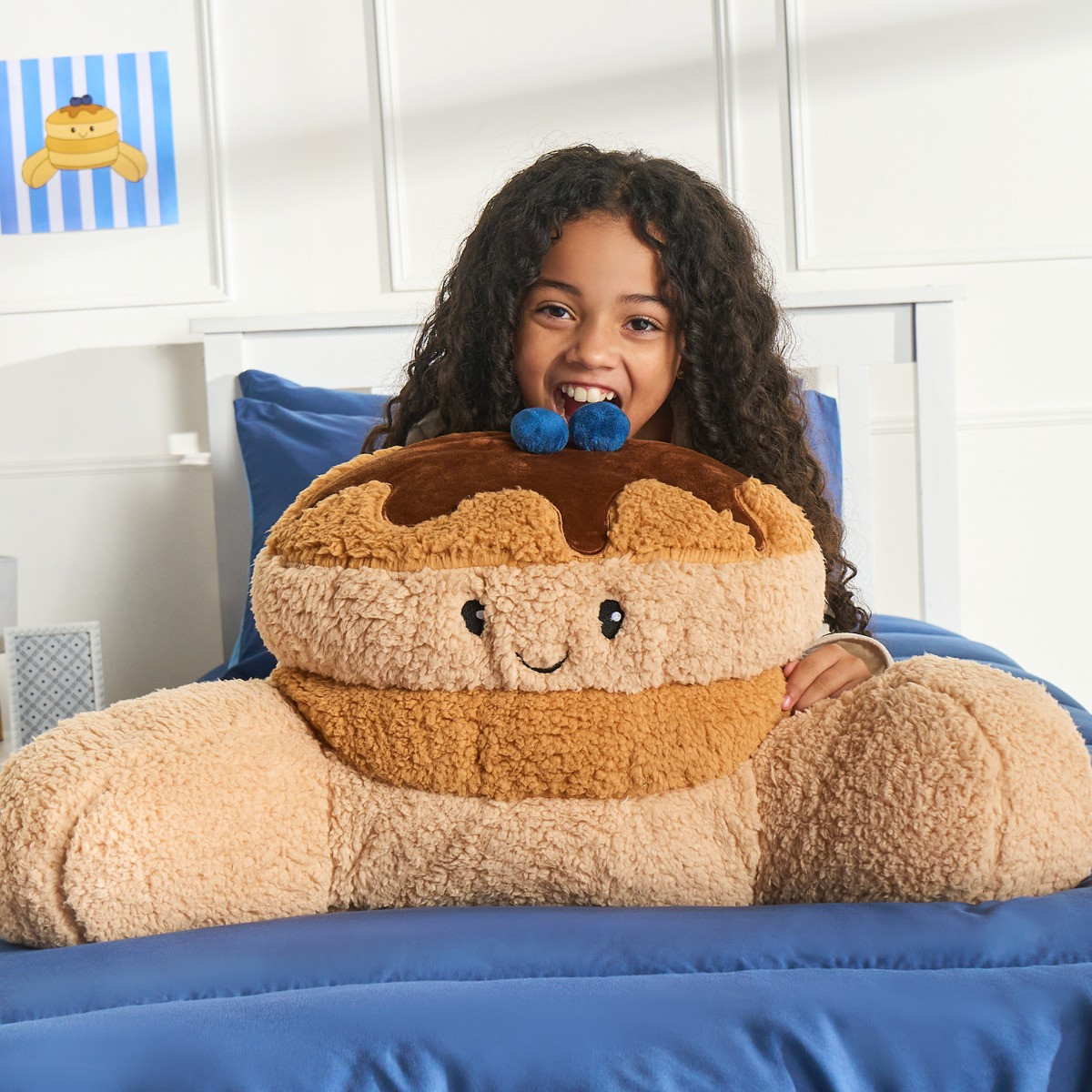 OHS Blueberry Pancake Cuddle Cushion - Natural>
