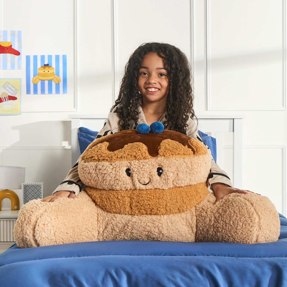 OHS Blueberry Pancake Cuddle Cushion - Natural>