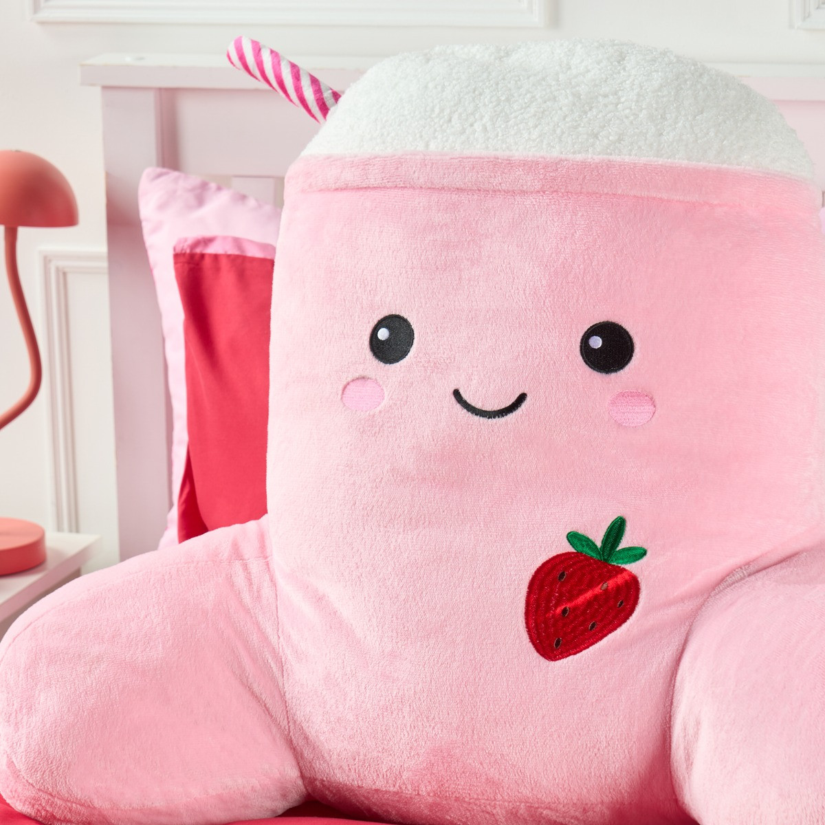 OHS Milkshake Cuddle Cushion - Pink>