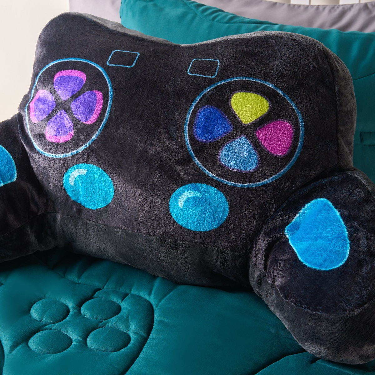 OHS Gaming Controller Cuddle Cushion - Black>