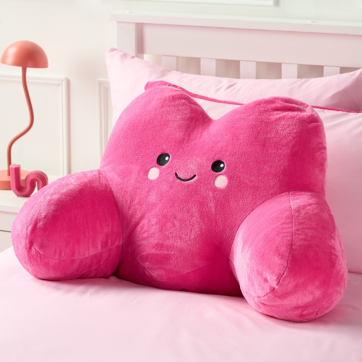 OHS Heart Cuddle Cushion - Hot Pink>