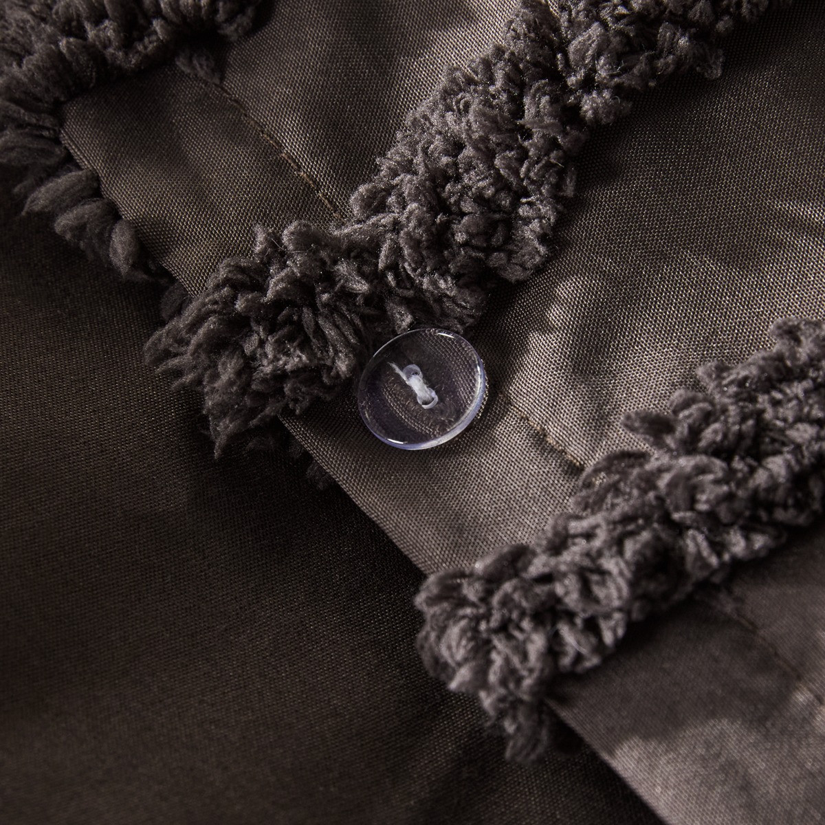 OHS Tufted Arches Duvet Cover Set - Coffee>