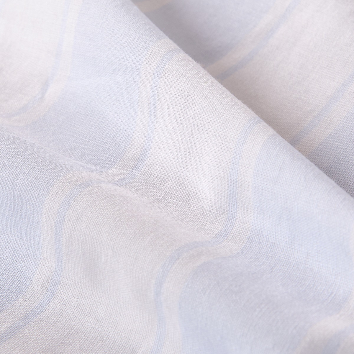OHS Bows & Stripe Reversible Duvet Cover Set - Blue/White>