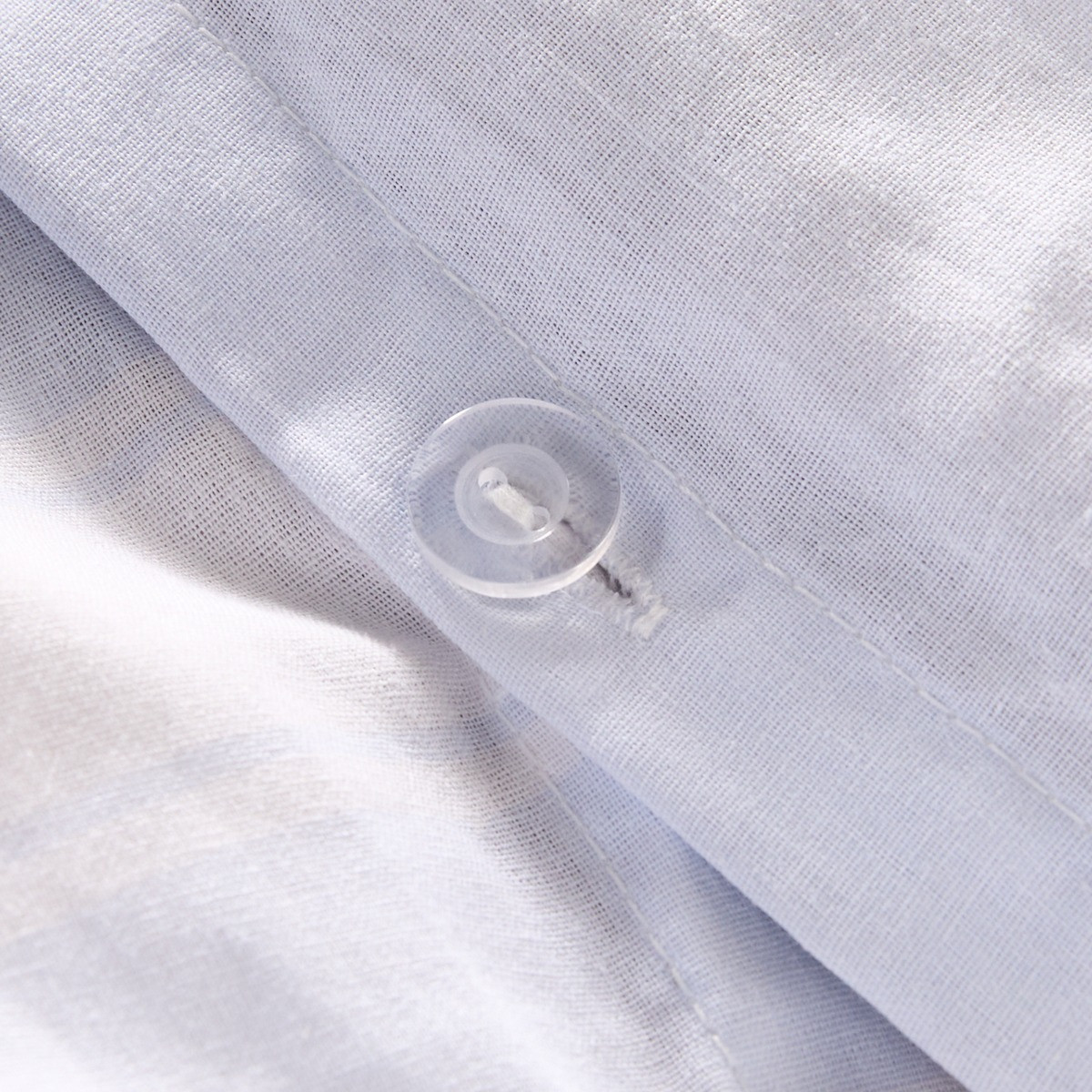 OHS Bows & Stripe Reversible Duvet Cover Set - Blue/White>