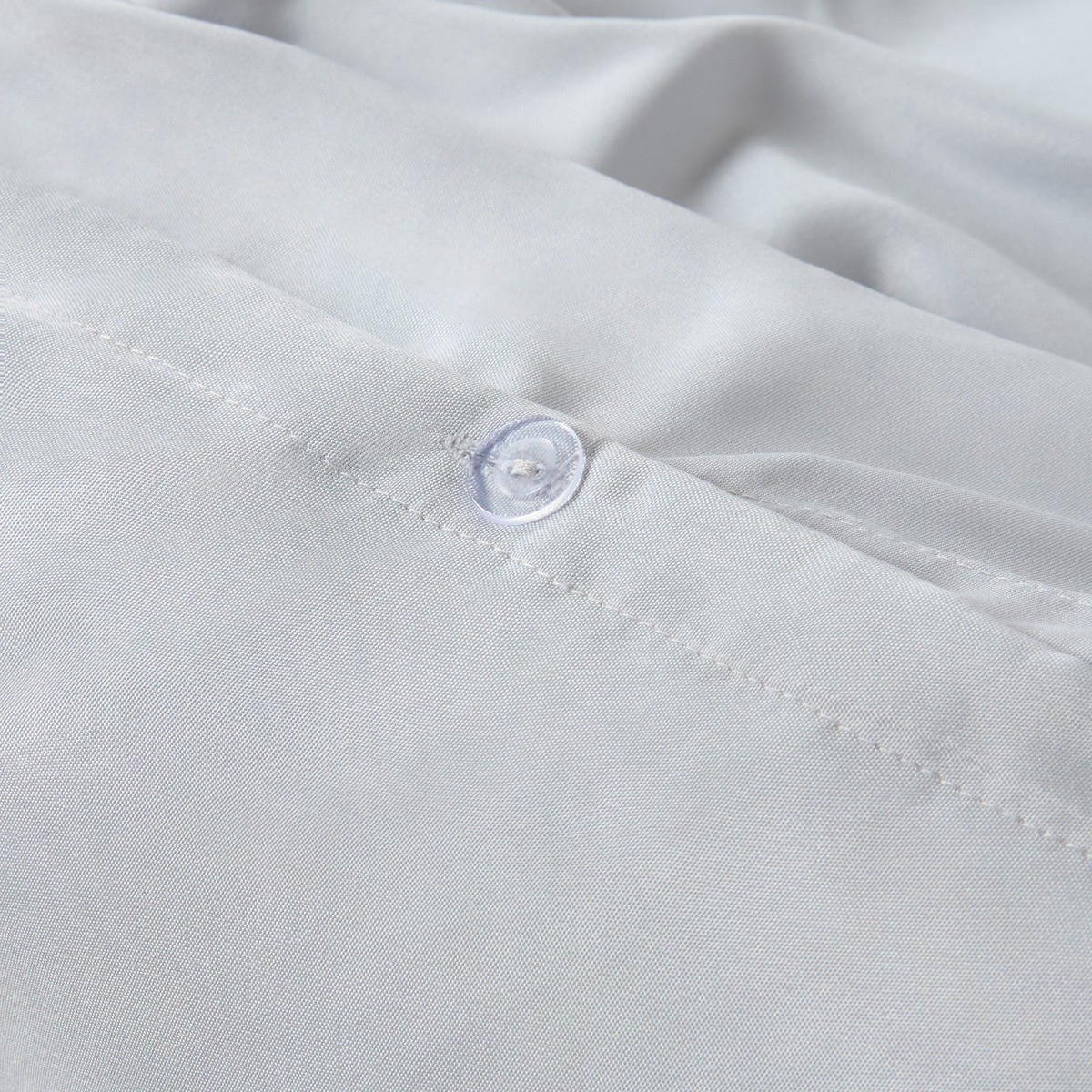OHS Plain Duvet Cover Set - Silver>