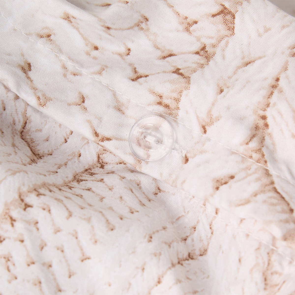 OHS Cable Knit Print Duvet Cover Set - Natural>
